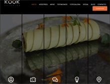 Tablet Screenshot of kookcatering.com